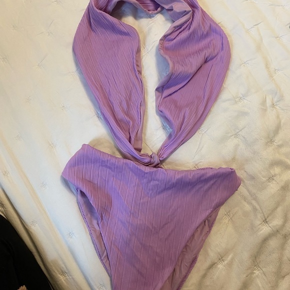 Dorothy Plissé Halter One Piece Swimsuit - Picture 2 of 5